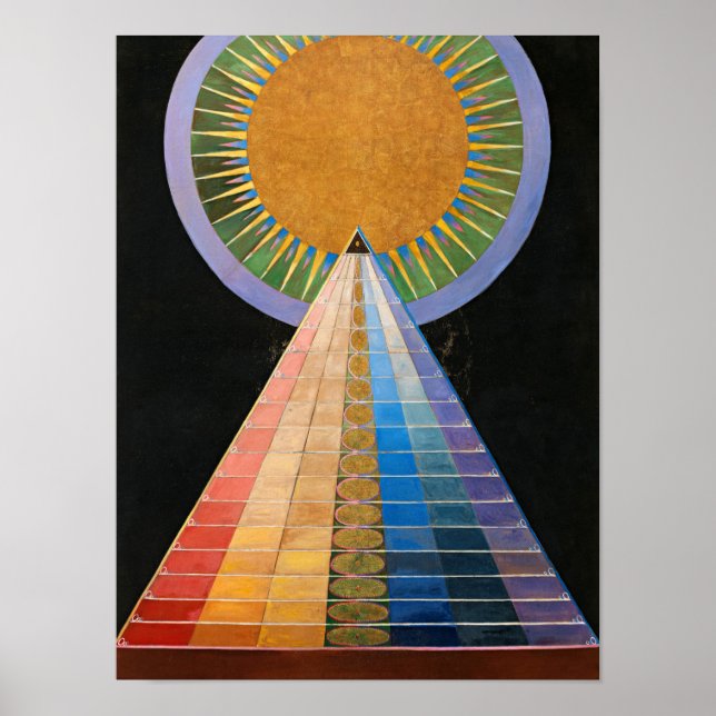 Poster Altarpart, Grupo X, nº 1, por Hilma af Klint (Frente)