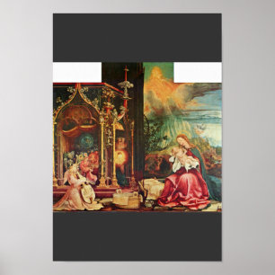 Póster Altarpiece de Isenheim anteriormente o Altarpiece