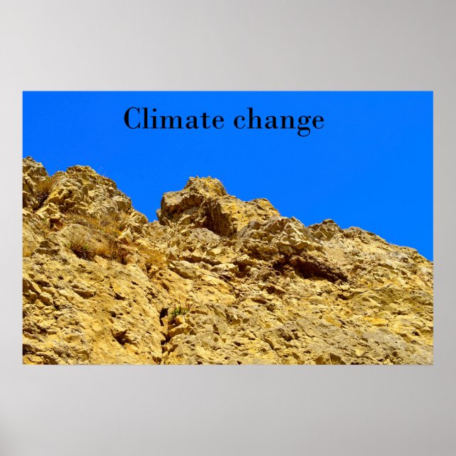 Poster Alterações climáticas cuidam do ambiente (Frente)
