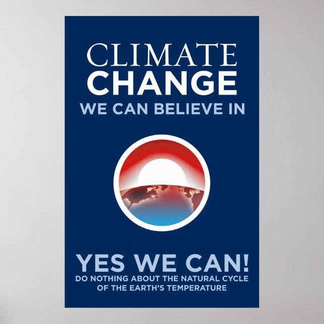 Poster Alterações Climáticas - Sim Podemos Obama Parody P (Frente)