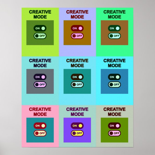 Poster Alternações de Grade Criativa (Frente)