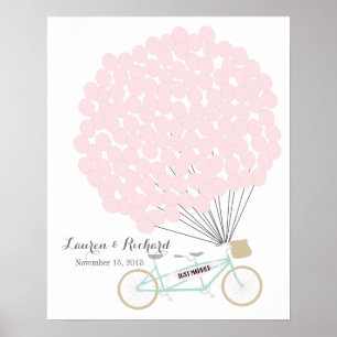 Póster Alternativo do livro de hóspedes do casamento com