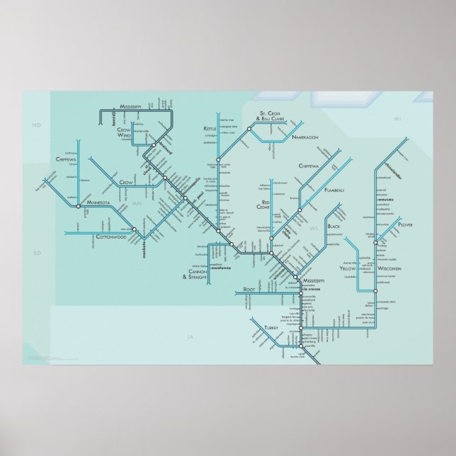 Póster Alto Mississippi 30" x 20" (Frente)