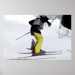 Póster Alto Natural - Aterrissagem por Salto de Esqui