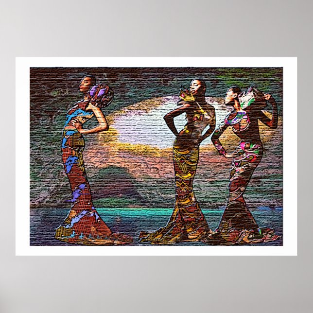 Póster Altura De Pé Entre Invedores - Poder Afrocêntrico (Frente)