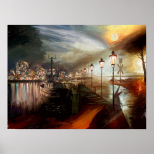 Poster Alucinações na Lâmpada de Rua