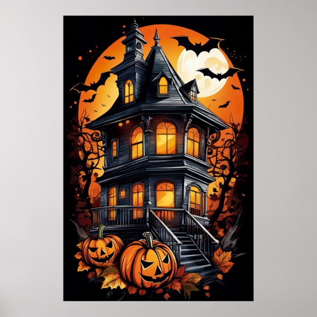 Poster Aluguel de Halloween (Frente)