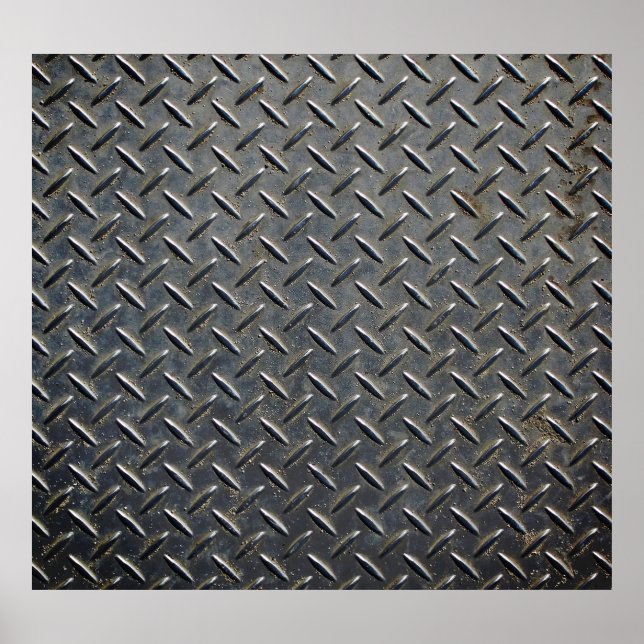 Poster Alumínio Escuro: Design Rhombus Shape (Frente)