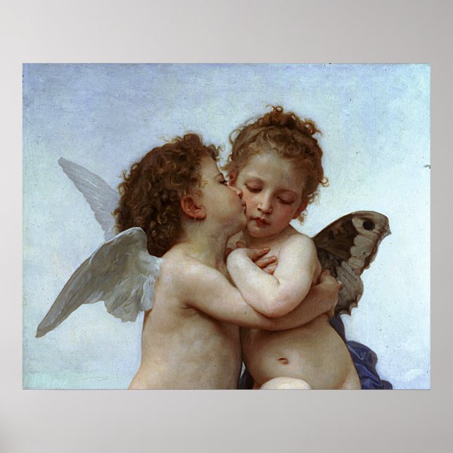 Poster Alunos L'Amour et Psyche de Bouguereau (Cupido) (Frente)
