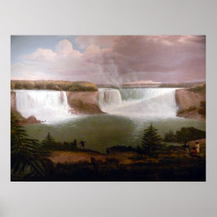 Póster Alvan Fisher visão geral das cataratas de Niágar