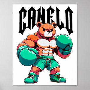 Poster Alvarez Mexicano Urso Boxista do Orgulho Mexicano 