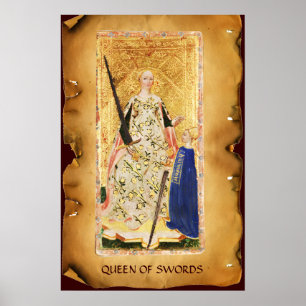 PÓSTER ALVAS DE RENASCIMENTO ANTIQUAS/RAINHA DE ESPADRÕES