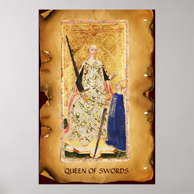 PÓSTER ALVAS DE RENASCIMENTO ANTIQUAS/RAINHA DE ESPADRÕES (Frente)
