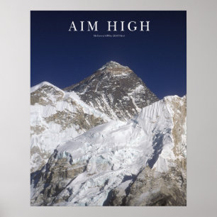 Póster Alvo alto - Mt Everest