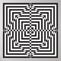 alvo hipnótico de abstrato quadrado