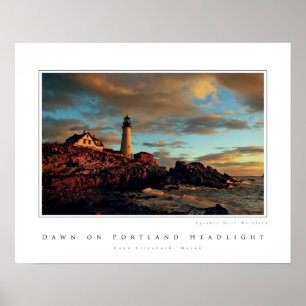 Póster Alvorecer no farol de Portland