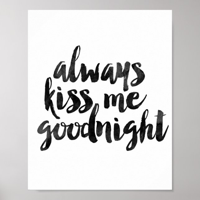 Poster Always Kiss Me Goodnight (Frente)