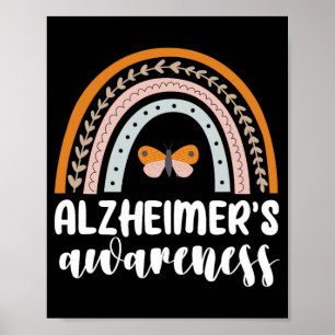 Poster Alzheimer's Sensibilidade Demência Arco-Íris B