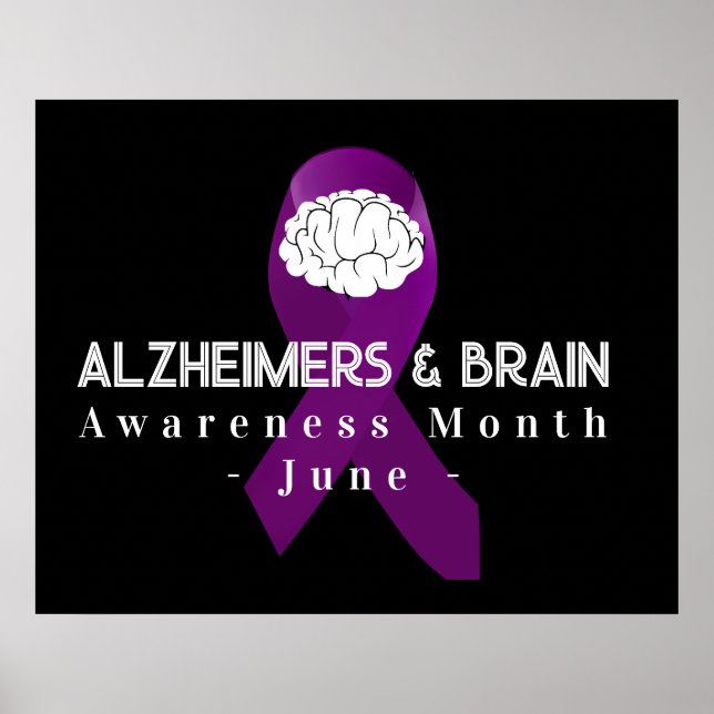 Poster Alzheimer e sensibilização cerebral Mês junho de 2 (Frente)