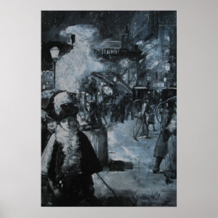 Poster Am Bahnhof Friedrichstraße