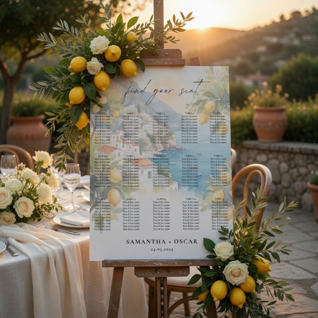 Poster Amalfi Coast Lemon Wedding  (Criador carregado)