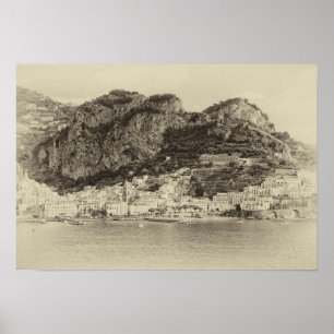 Póster Amalfi Coast Vintage