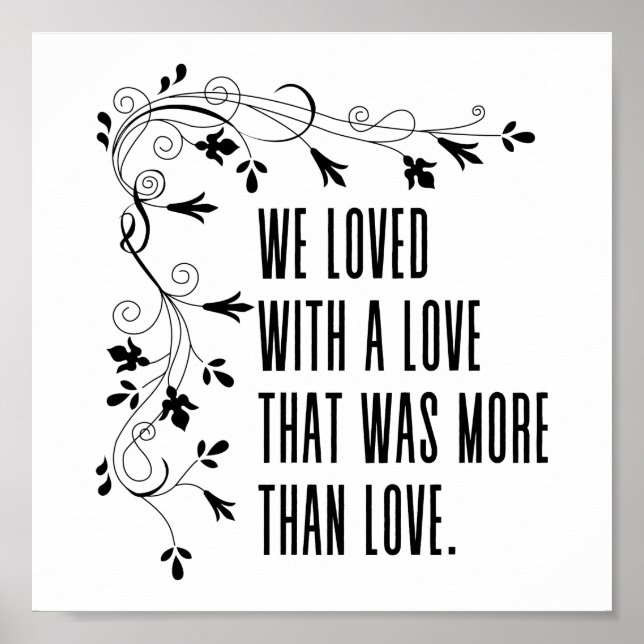 Poster Amamos com um amor que era mais que amor (Frente)
