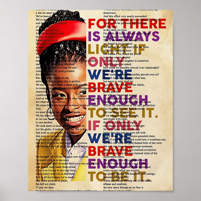 Poster Amanda Gorman Light (Frente)