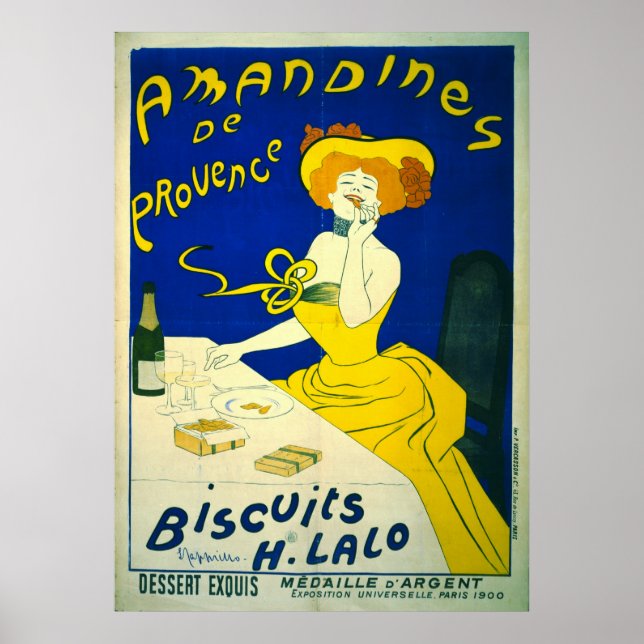 Póster Amandines de Provence 1900 (Frente)
