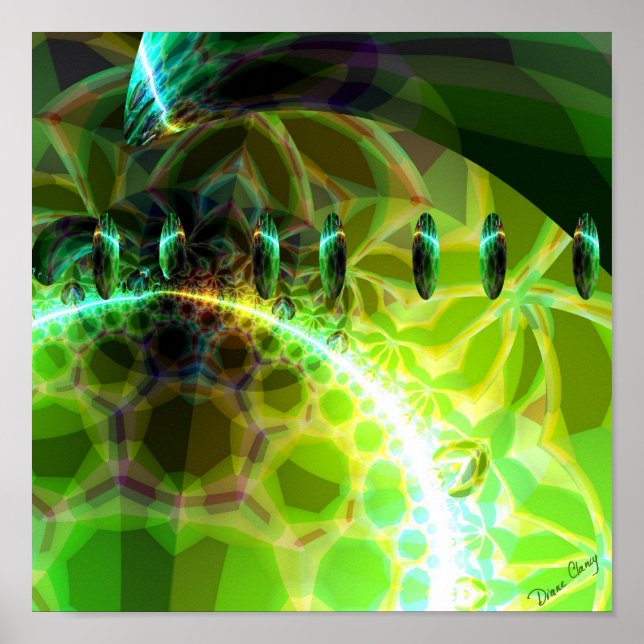 Póster Amanhã - Emerge Limão e Dourado (Frente)