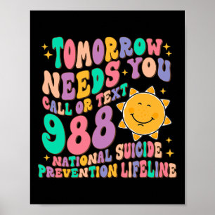 Poster Amanhã Precisa Chamar De Suicídio Nacional 988