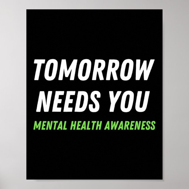 Poster Amanhã Precisa De Sensibilização Para A Prevenção  (Frente)