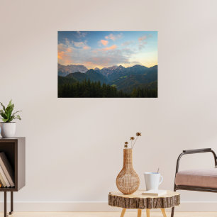 Poster Amanhecer deslumbrante no vale de Logar, Eslovênia