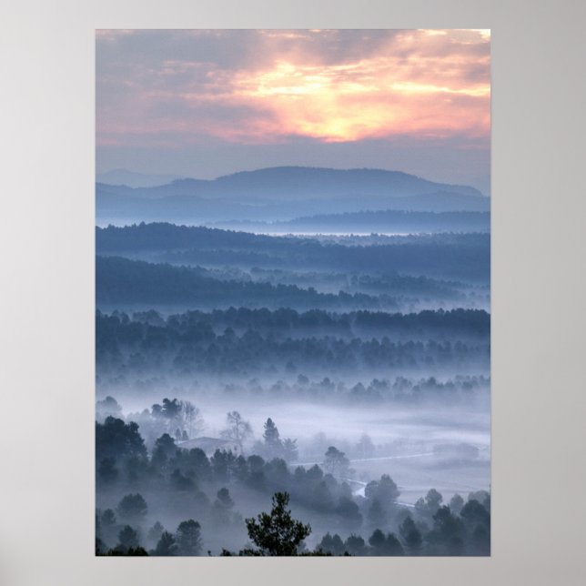 Poster Amanhecer entre os vales (Frente)