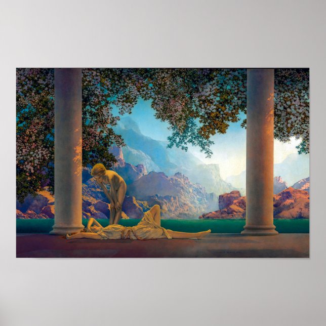 Poster Amanhecer | Maxfield Parrish | (Frente)