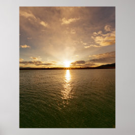 Poster Amanhecer no Lago Argentino na Patagônia