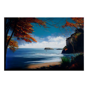 Póster Amanhecer Oceânico