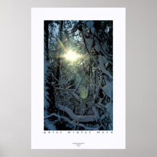 Póster Amanhecer quieto do inverno