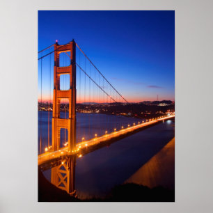 Poster Amanhecer sobre São Francisco e Ponte Ouro de Port