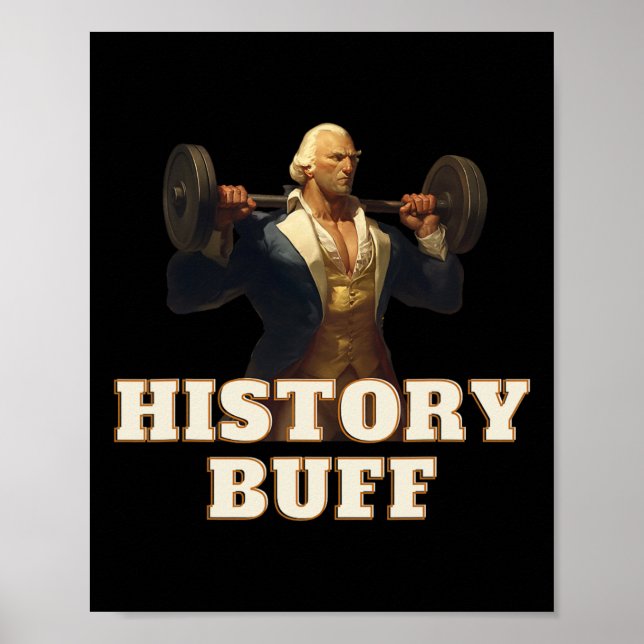 Poster Amante da História George Washington Treino de Gin (Frente)