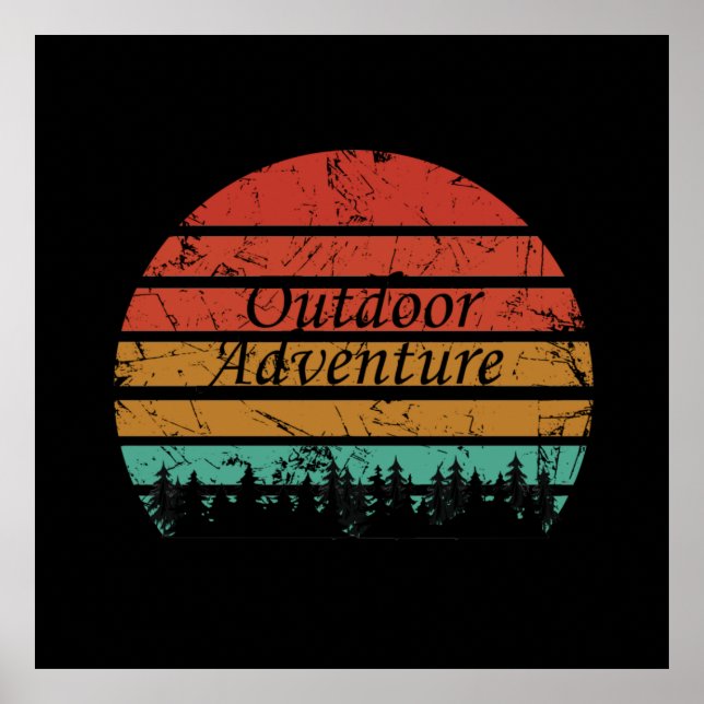 Poster Amante de aventura ao ar livre (Frente)