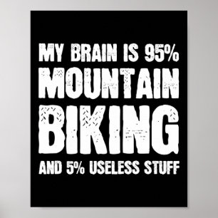Poster Amante de Bicicleta de Montanha Mtb Ciclismo Cicli