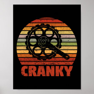 Poster Amante de Bicicleta Engraçado Irritadiço Ciclista