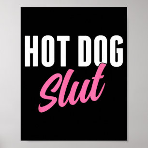 Poster Amante de Cachorro Quente Engraçado Humor de Cacho