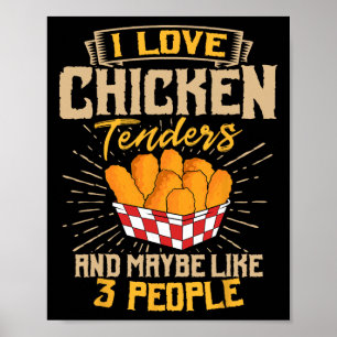 Poster Amante de Comida de Frango Restaurante Prato Chef