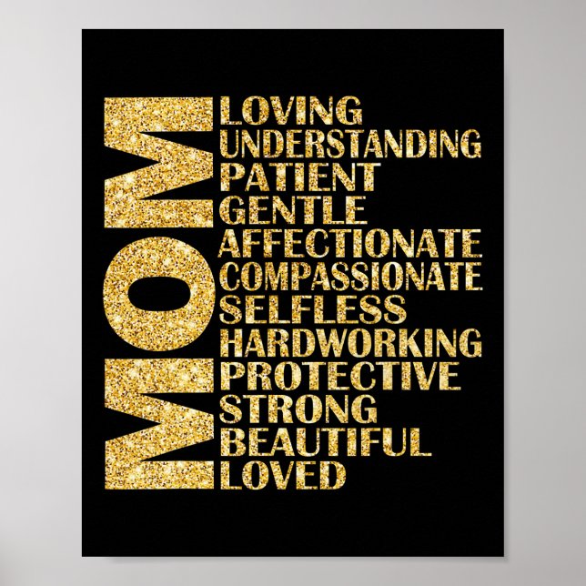 Poster Amante de Definição de Qualidade da Mãe Entendendo (Frente)