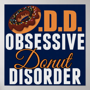 Poster Amante de Donut Engraçado