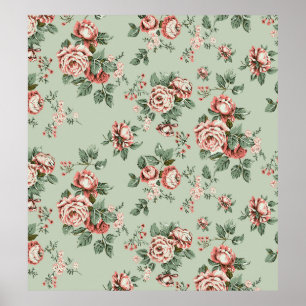 Poster Amante de flores multi-motif ornamento Sintomas