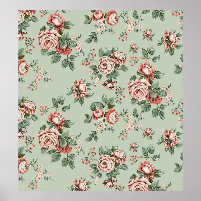 Poster Amante de flores multi-motif ornamento Sintomas (Frente)