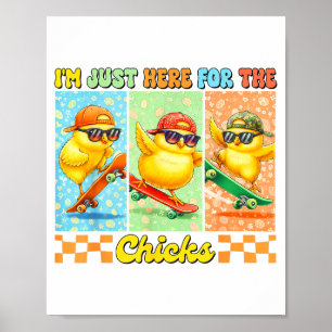 Poster Amante de frango dia de páscoa animal de fazenda a